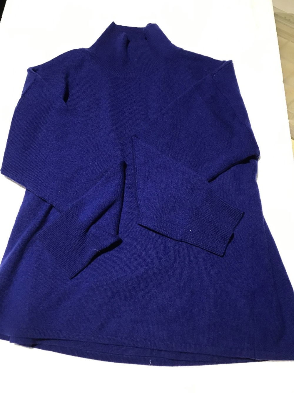 Michelle Mason cashmere sweater / dress wrap royal blue